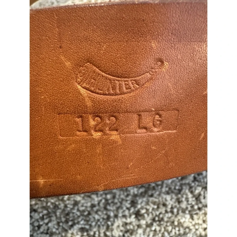 Hunter Leather  Belt  L Total Length Including Buckle Is About 47 No Cartridge
